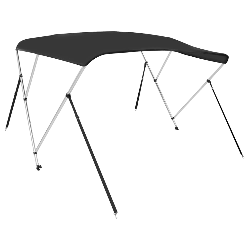 fekete háromágú bimini tető 183 x 140 x 137 cm