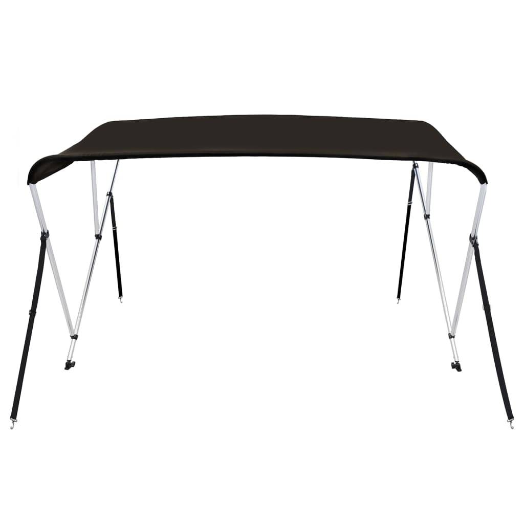 fekete háromágú bimini tető 183 x 140 x 137 cm