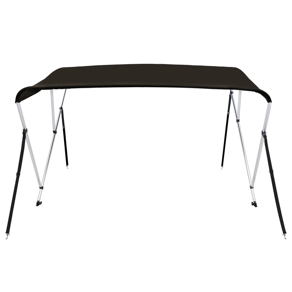 fekete háromágú bimini tető 183 x 160 x 137 cm