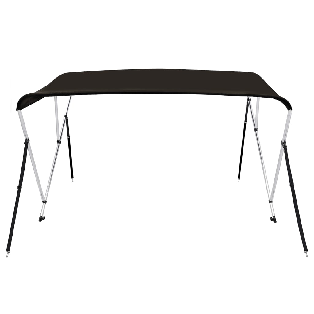 fekete háromágú bimini tető 183 x 196 x 137 cm