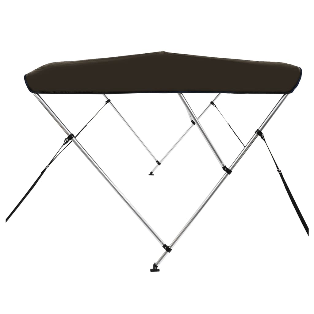 fekete háromágú bimini tető 183 x 196 x 137 cm