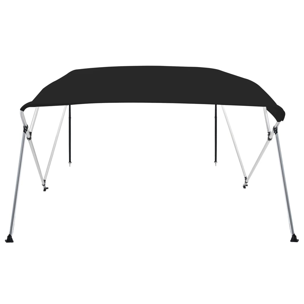 fekete négyágú bimini tető 243 x 180 x 137 cm