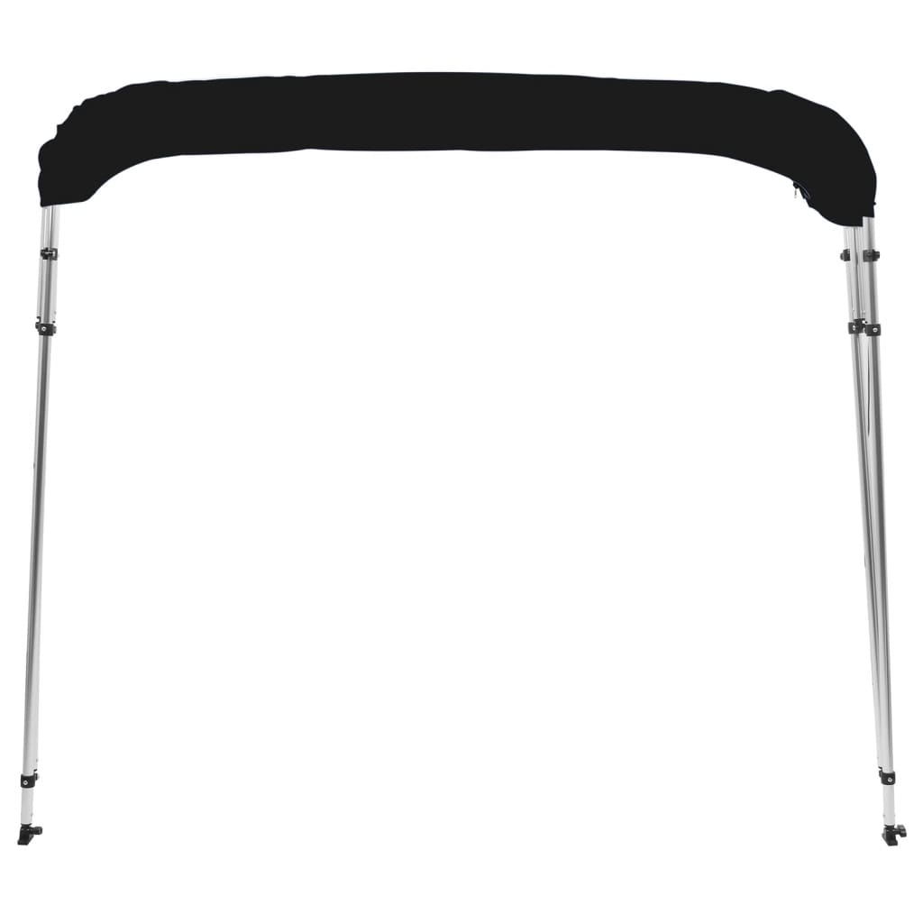 fekete négyágú bimini tető 243 x 180 x 137 cm