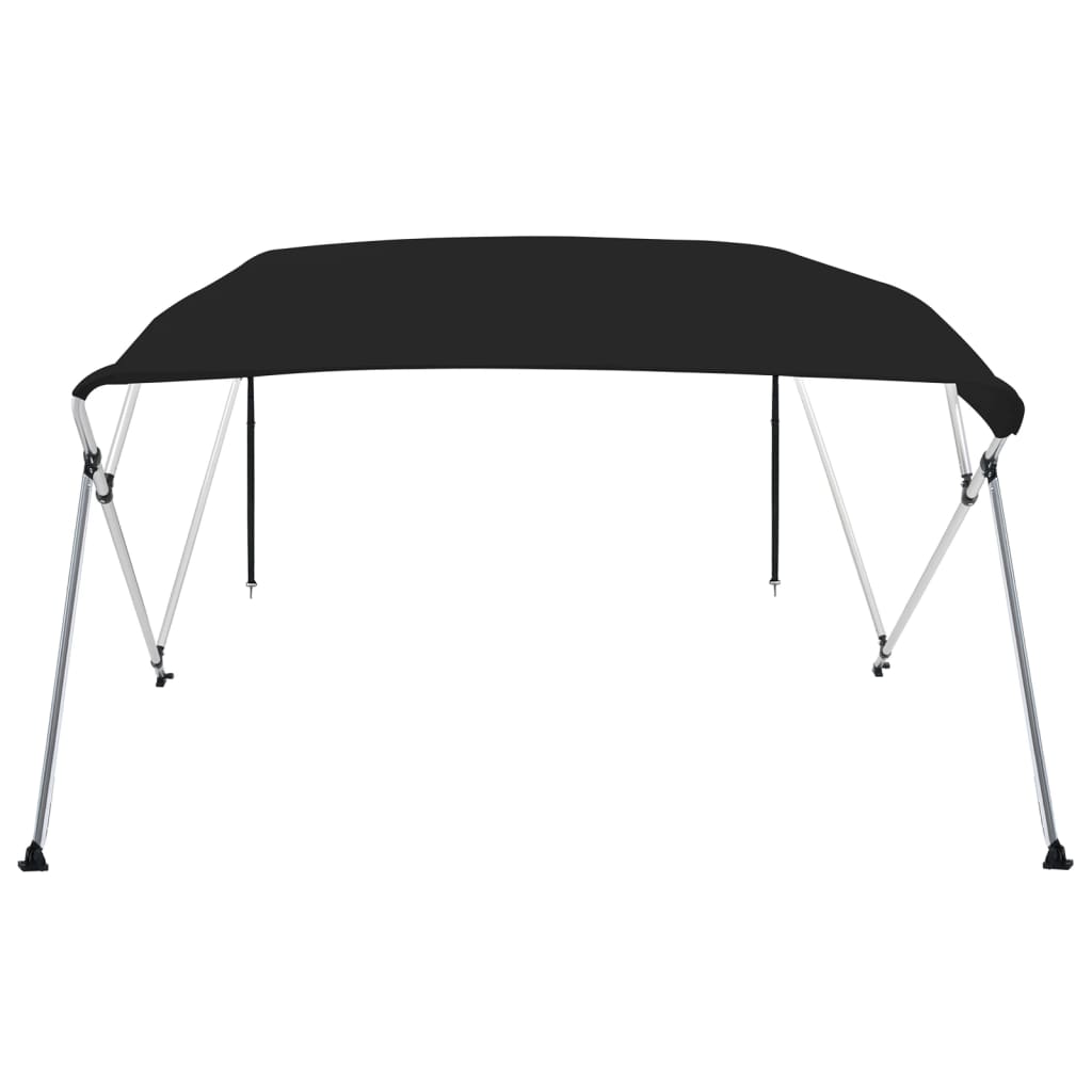 fekete négyágú bimini tető 243 x 196 x 137 cm