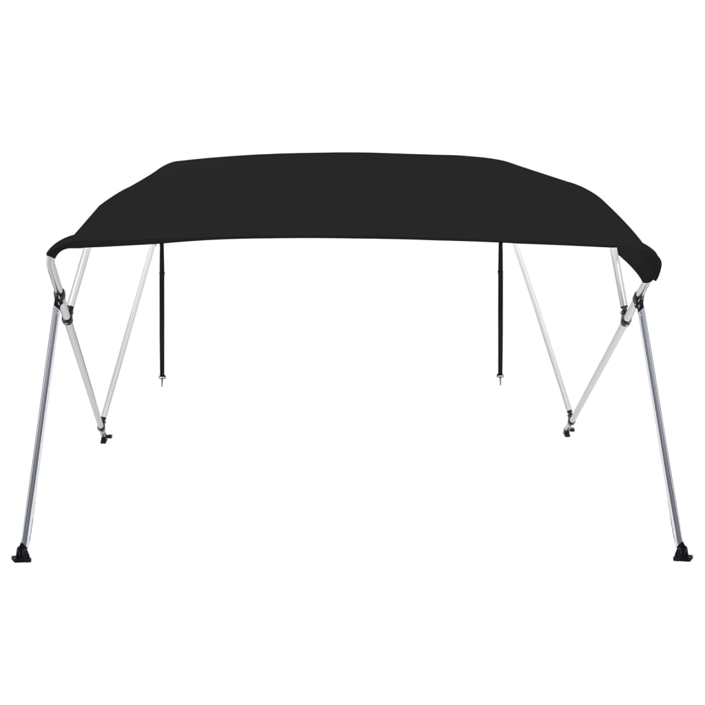 fekete négyágú bimini tető 243 x 210 x 137 cm