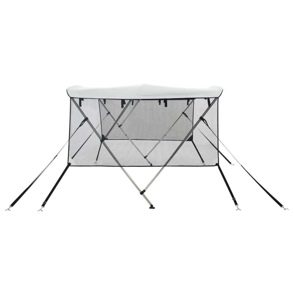 háromágú bimini tető hálós oldalfalakkal 183x(137-152)x137 cm