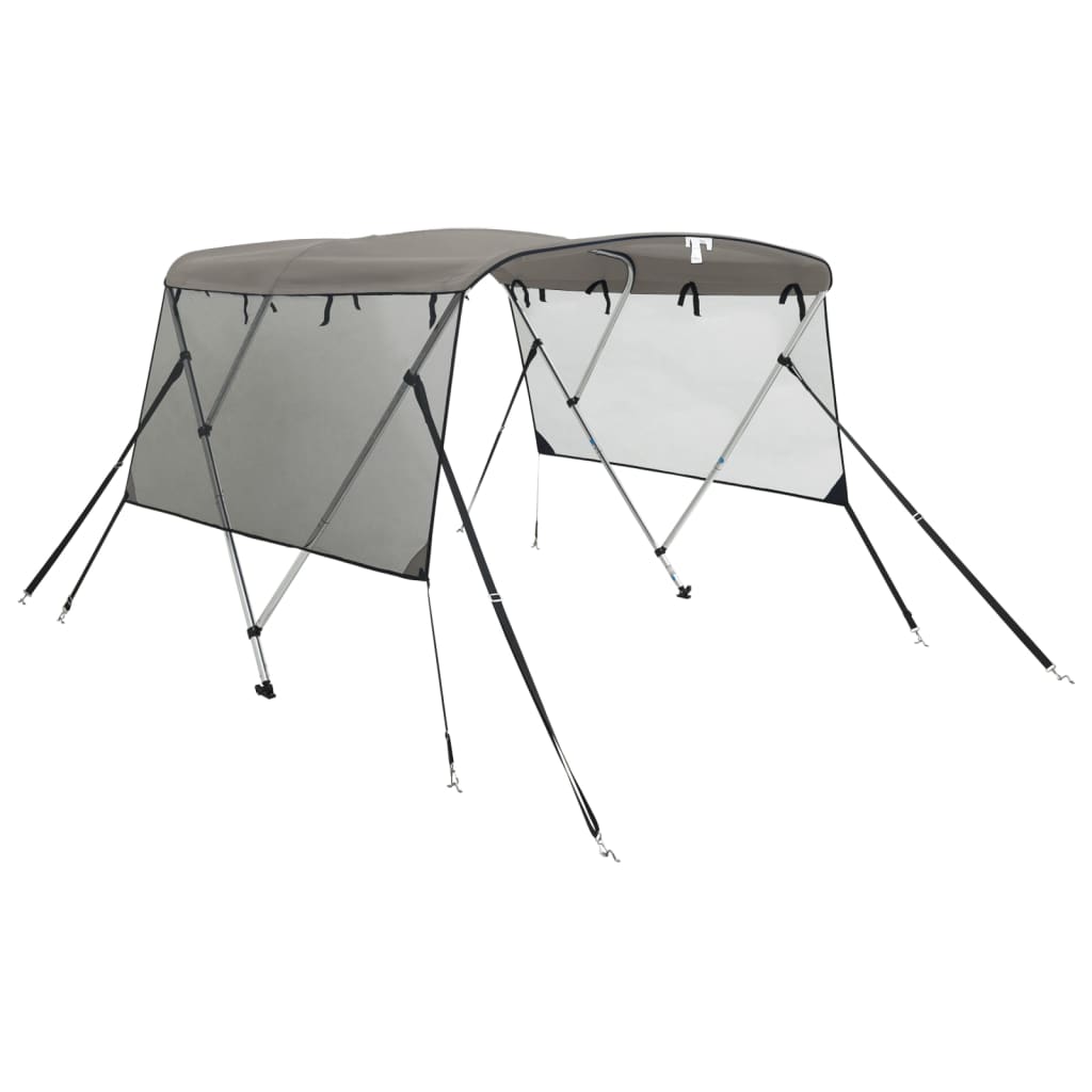 háromágú bimini tető hálós oldalfalakkal 183x(137-152)x137 cm