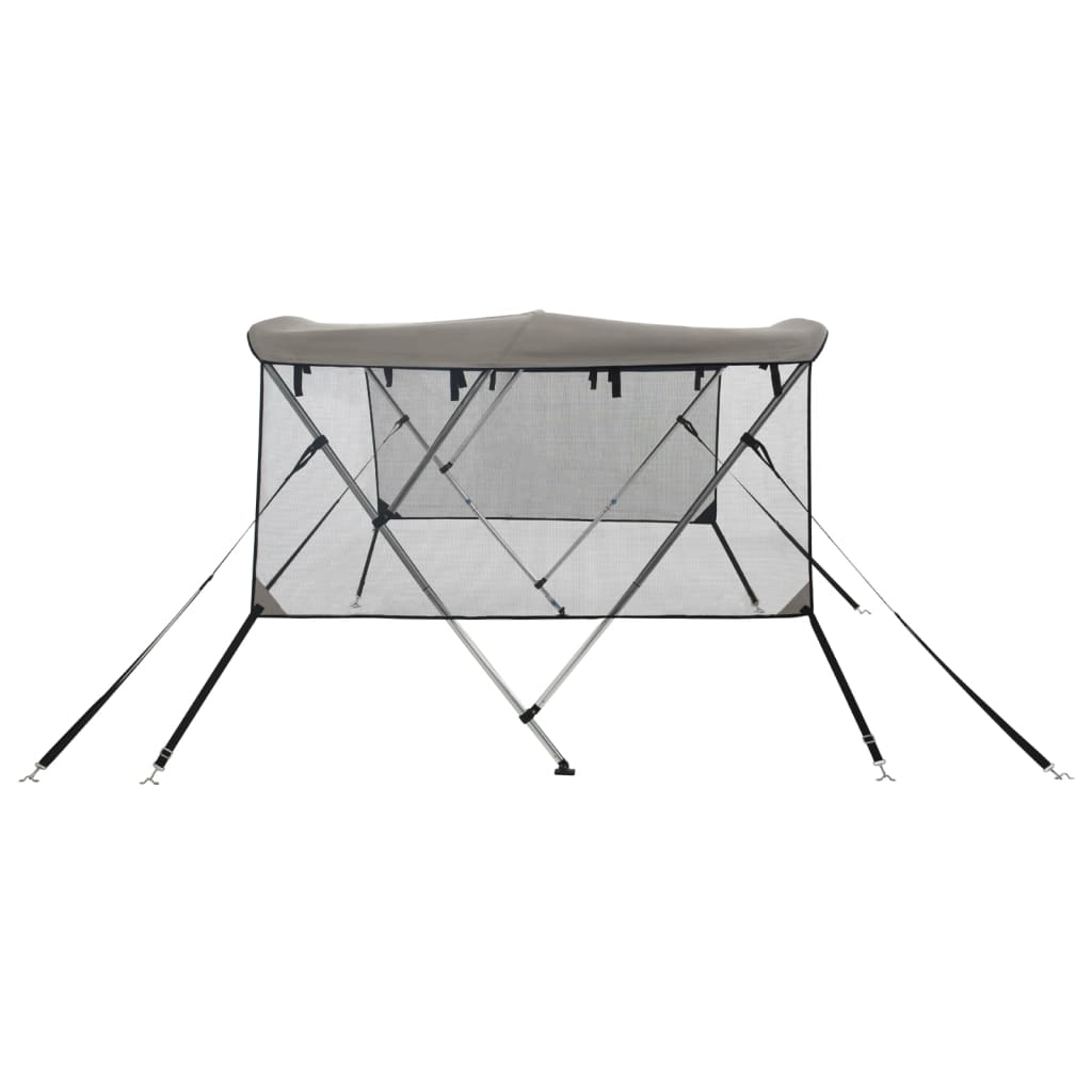 háromágú bimini tető hálós oldalfalakkal 183x(137-152)x137 cm