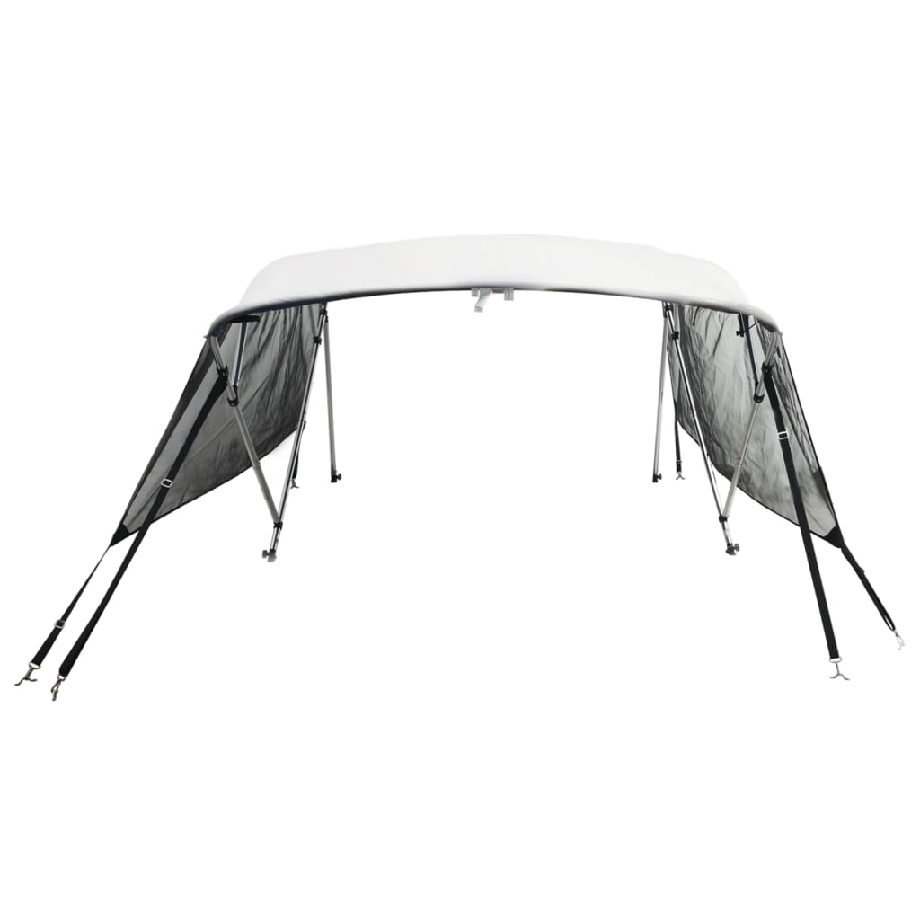 négyágú bimini tető hálós oldalfalakkal 243x(170-182)x137 cm