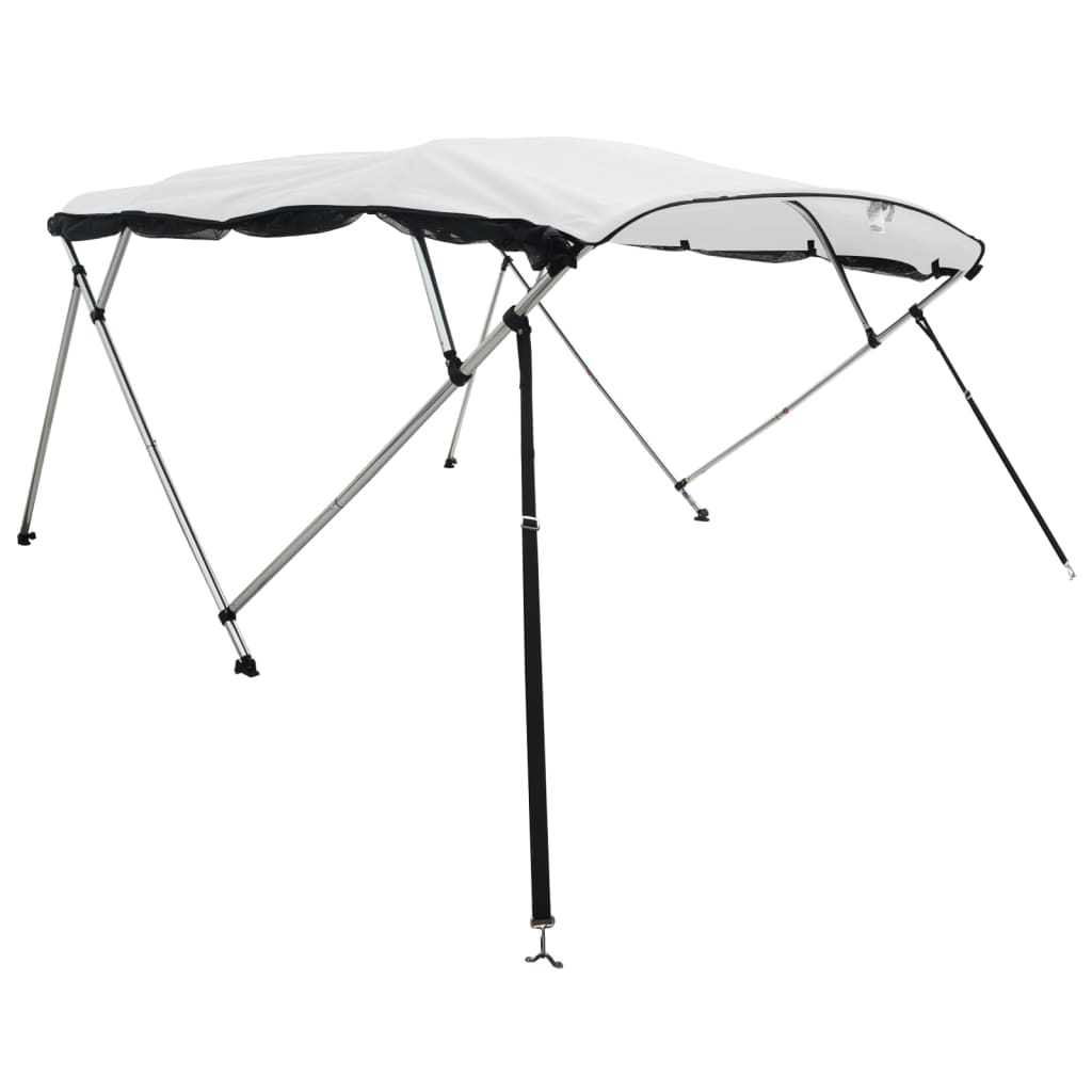négyágú bimini tető hálós oldalfalakkal 243x(200-213)x137 cm