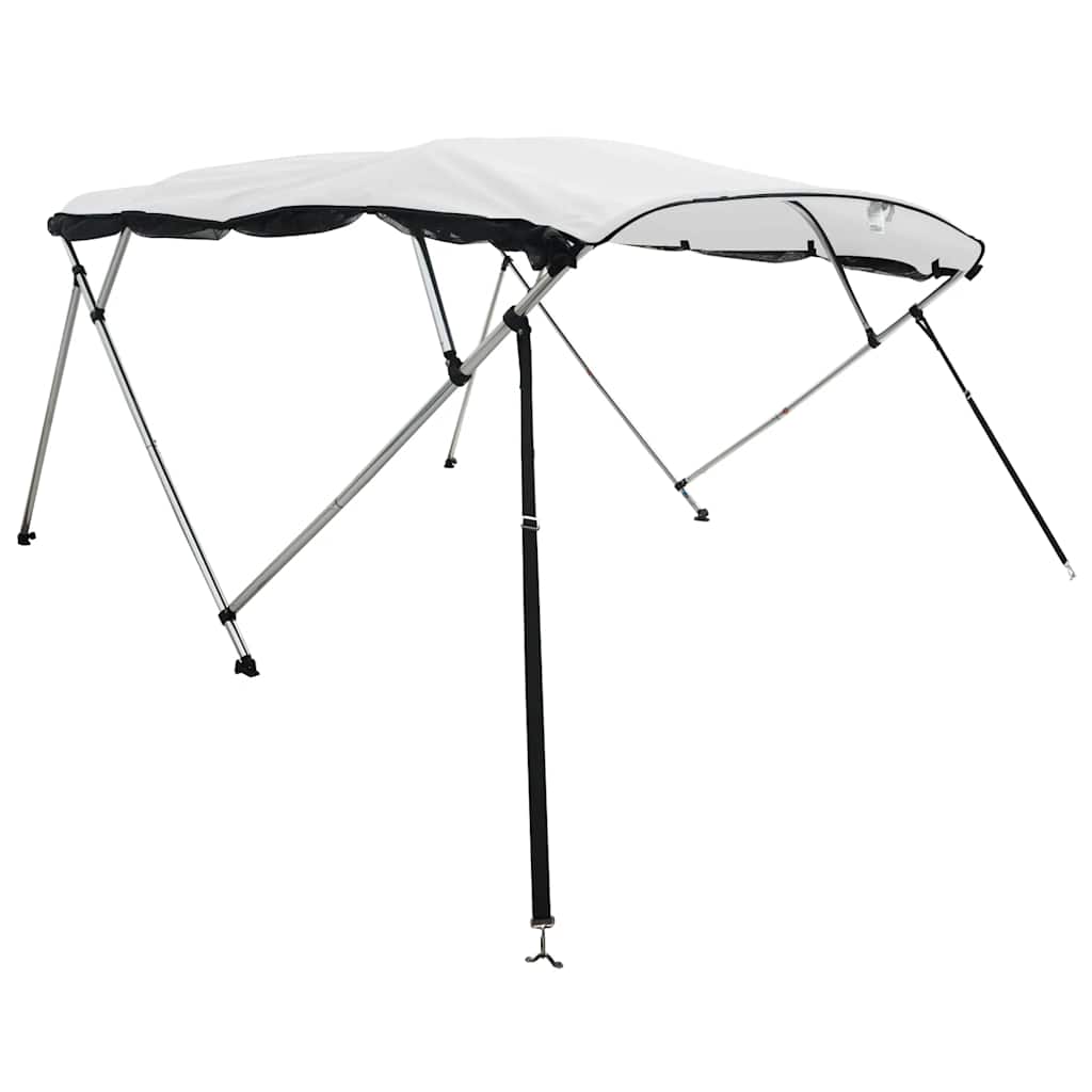 négyágú bimini tető hálós oldalfalakkal 243x(230-244)x137 cm