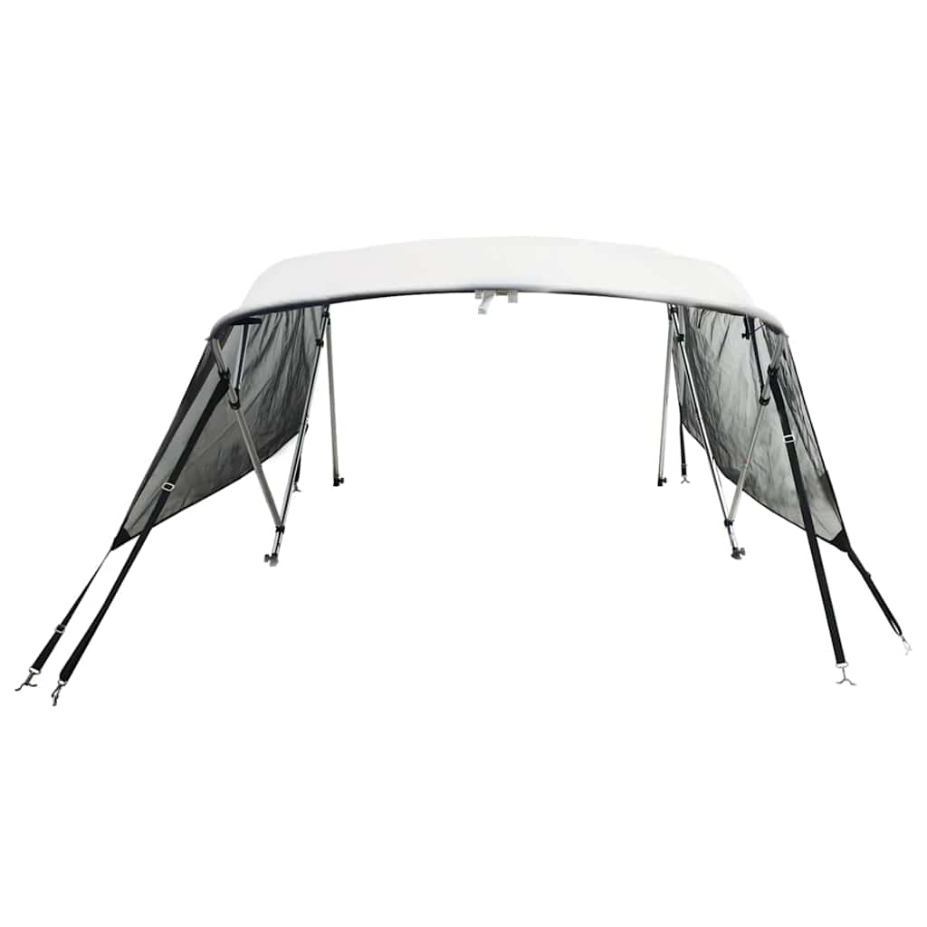 négyágú bimini tető hálós oldalfalakkal 243x(230-244)x137 cm