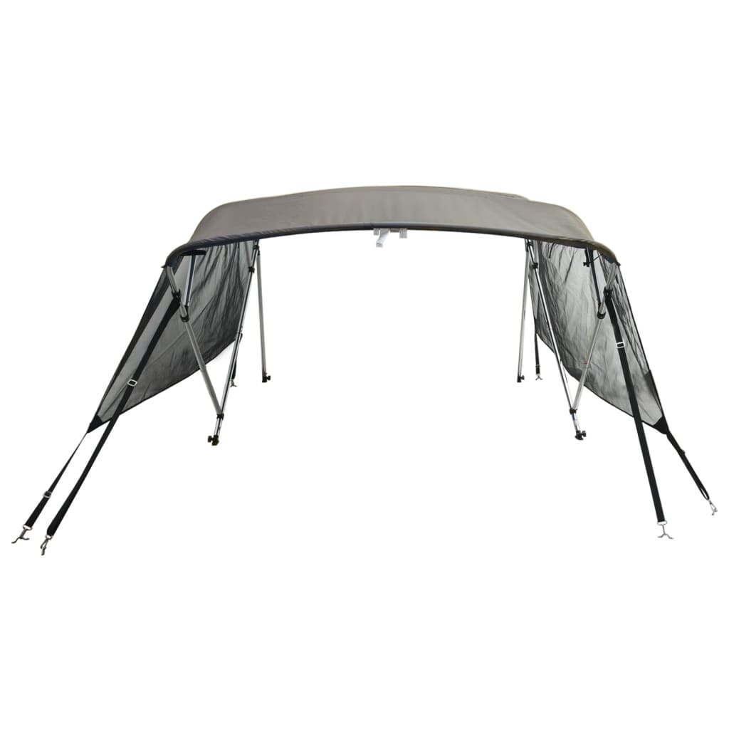 négyágú bimini tető hálós oldalfalakkal 243x(170-182)x137 cm