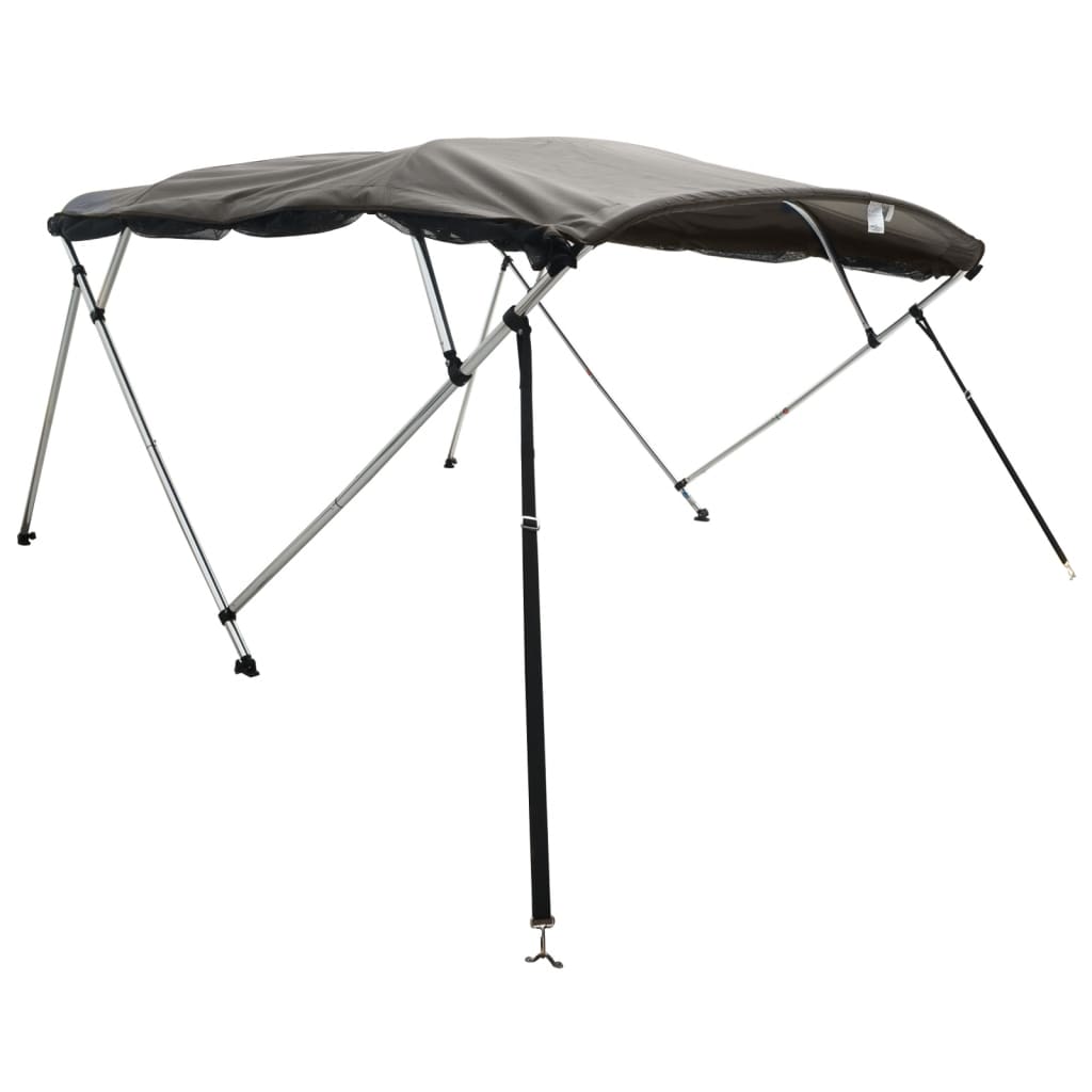 négyágú bimini tető hálós oldalfalakkal 243x(230-244)x137 cm