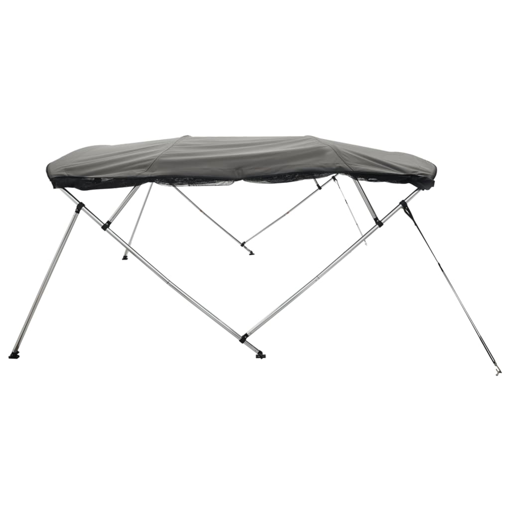 négyágú bimini tető hálós oldalfalakkal 243x(230-244)x137 cm