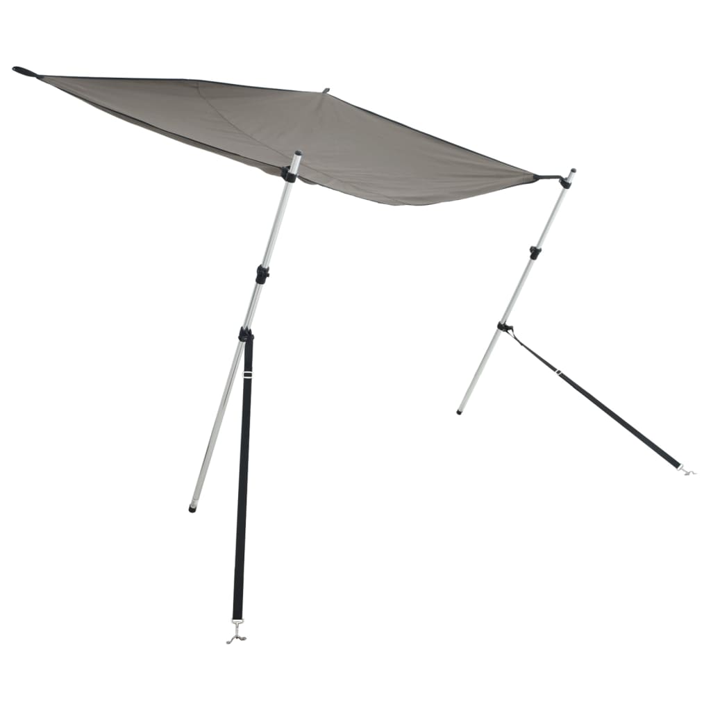 antracit T-alakú árnyékolóhosszabbító 170 x 170 x (115-183) cm