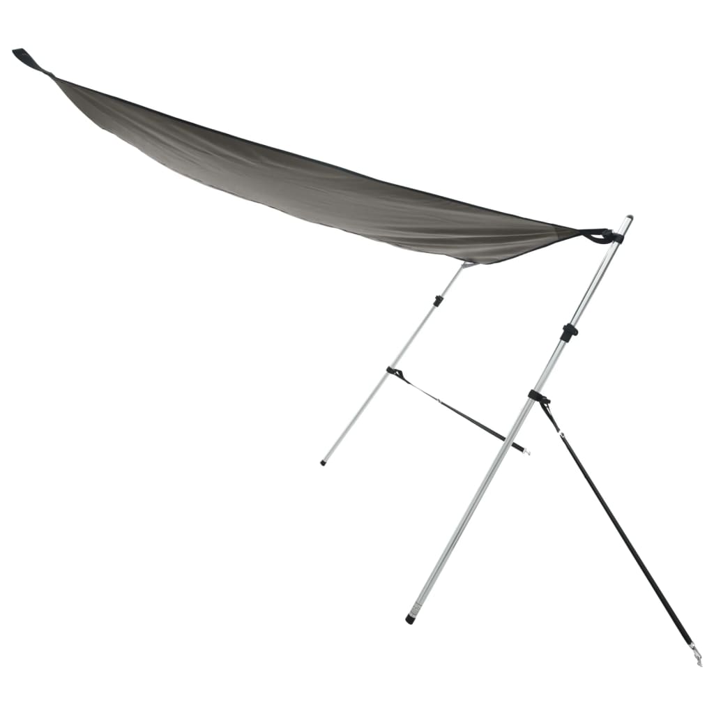 antracit T-alakú árnyékolóhosszabbító 170 x 170 x (115-183) cm