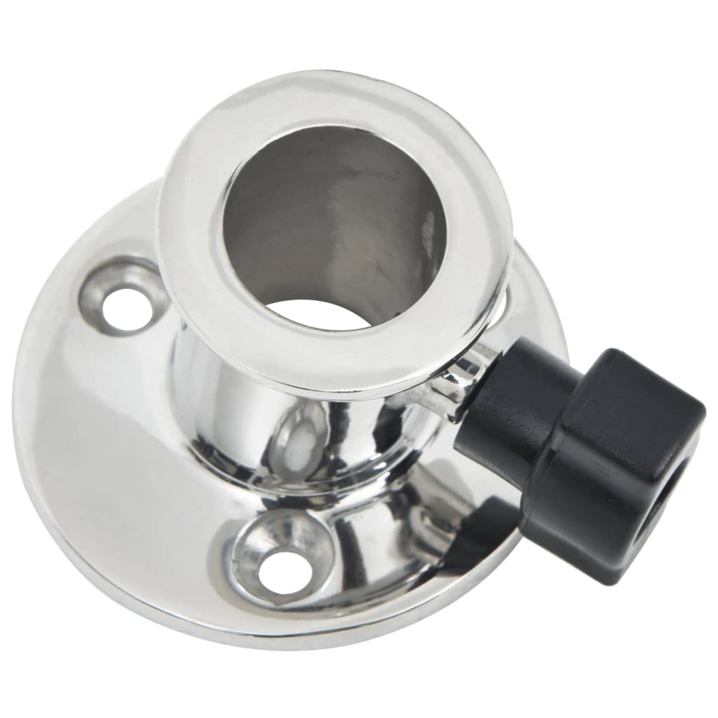 2 db rozsdamentes acél kerek bimini alj 26 mm-es csőhöz
