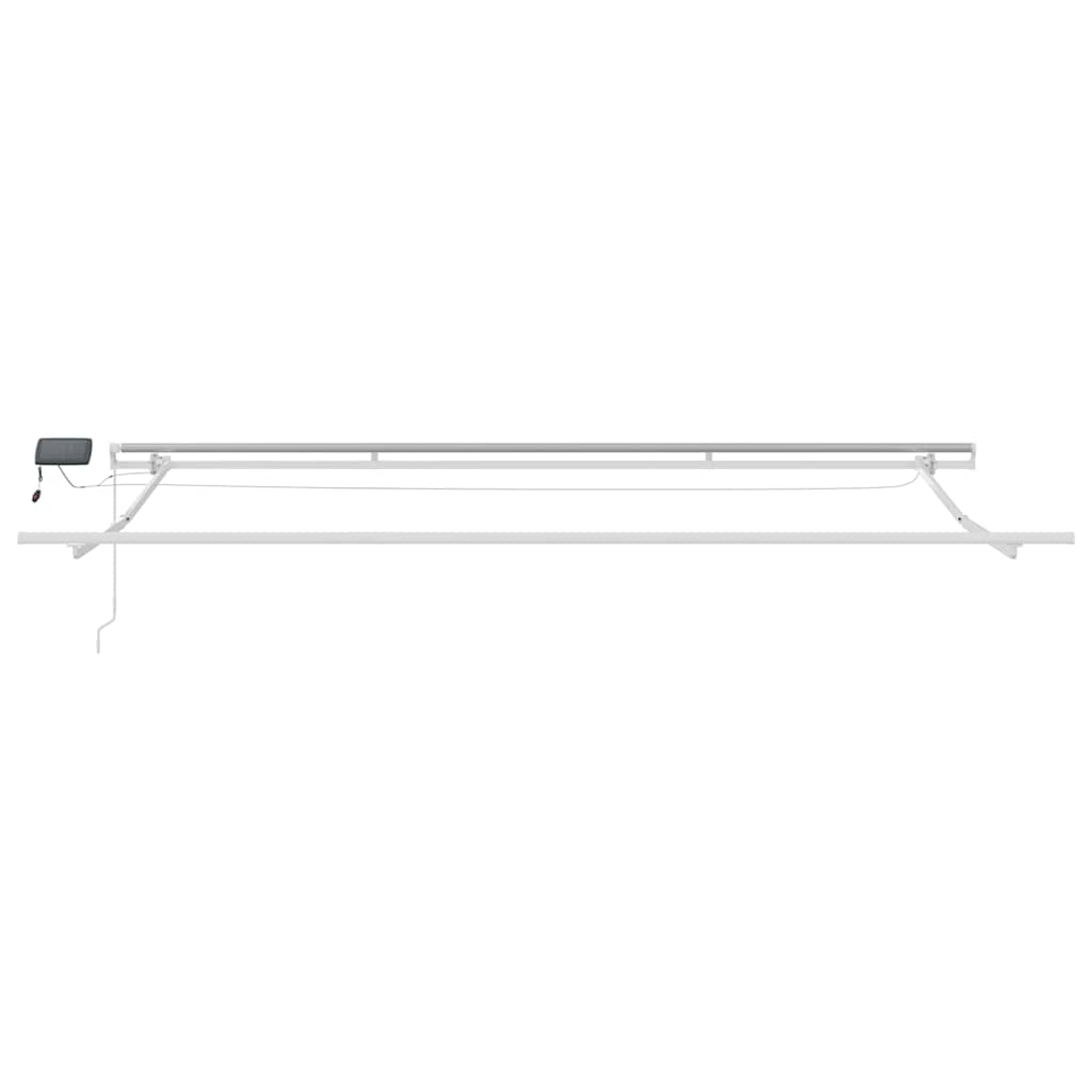 burgundi vörös kézzel kihúzható LED-es napellenző 400 x 300 cm