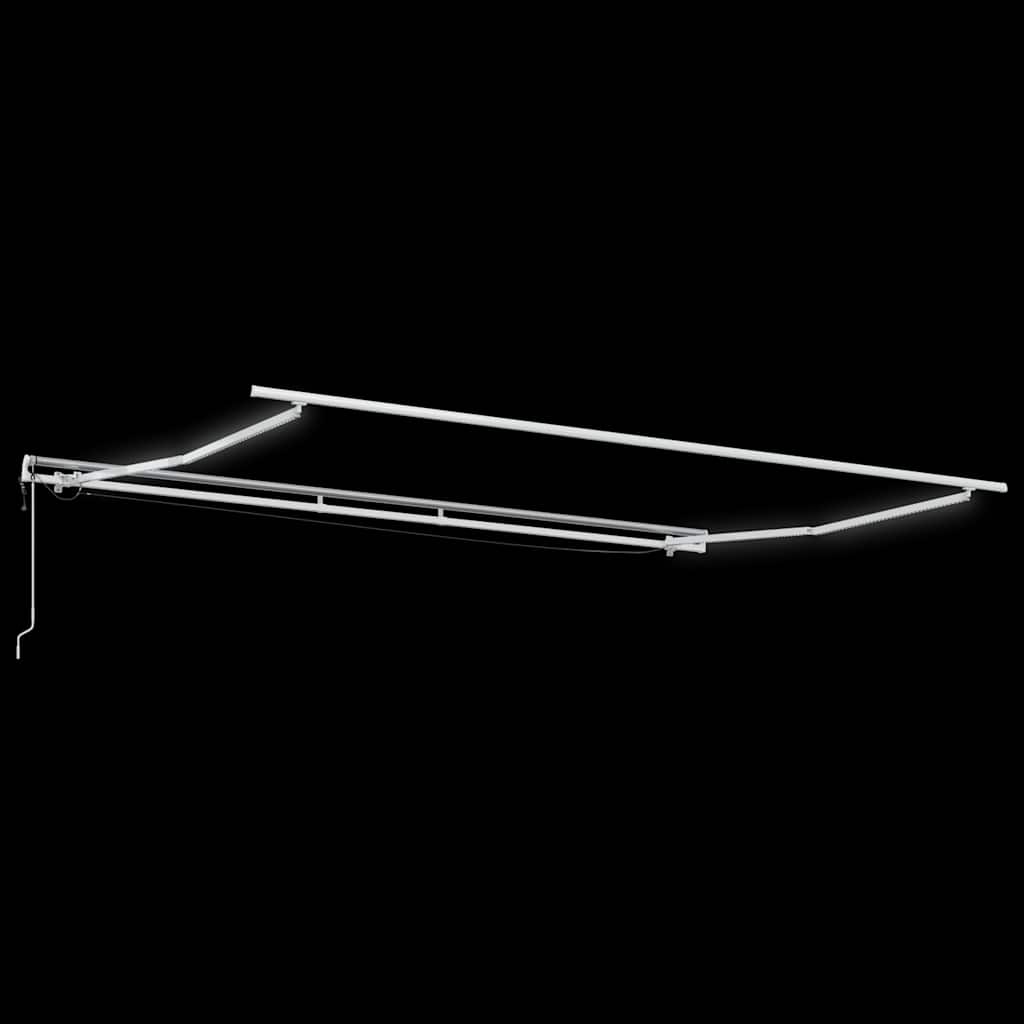 burgundi vörös automata kihúzható LED-es napellenző 500x300 cm