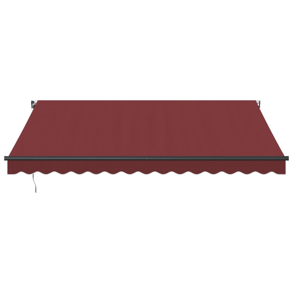 burgundi vörös kézzel kihúzható napellenző 400 x 350 cm