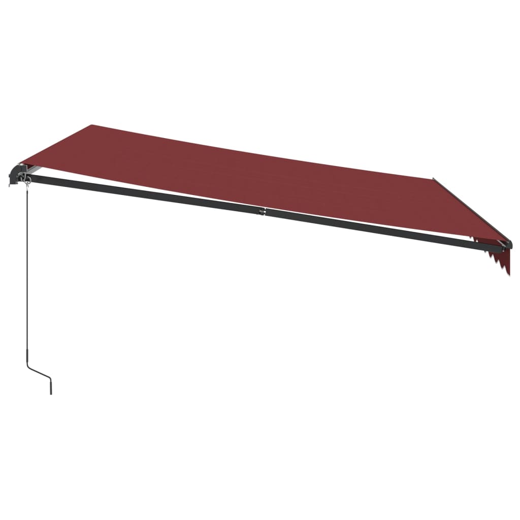 burgundi vörös kézzel kihúzható napellenző 400 x 350 cm
