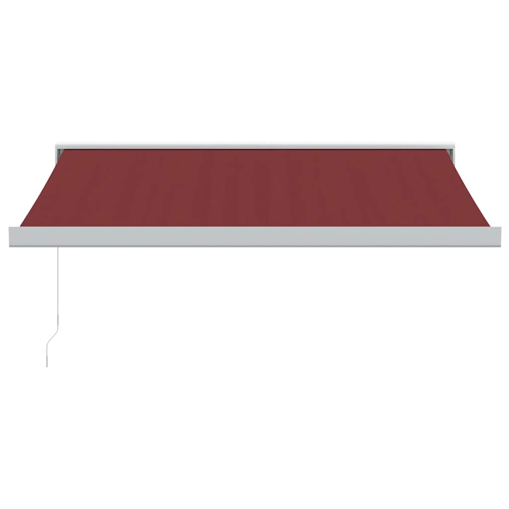 burgundi vörös kézzel kihúzható napellenző 350 x 250 cm