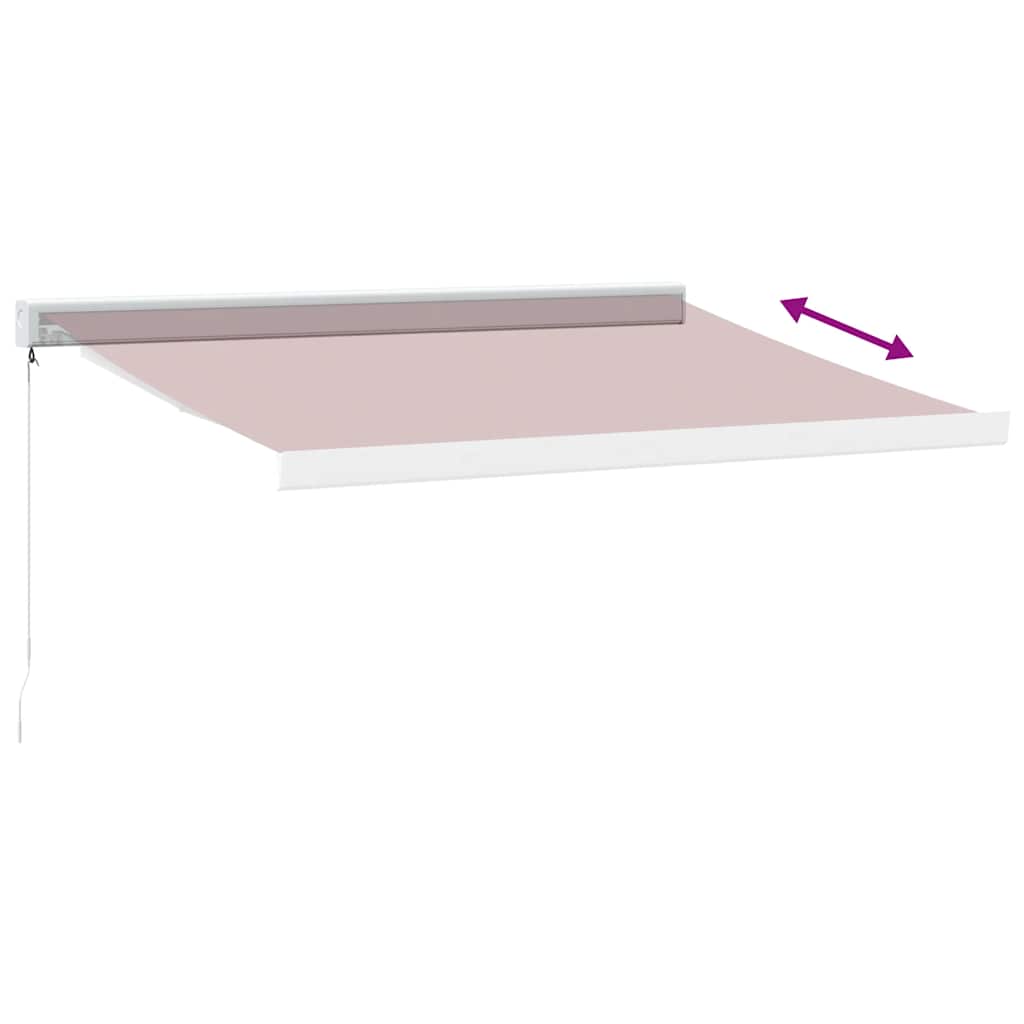 burgundi vörös kézzel kihúzható napellenző 350 x 250 cm