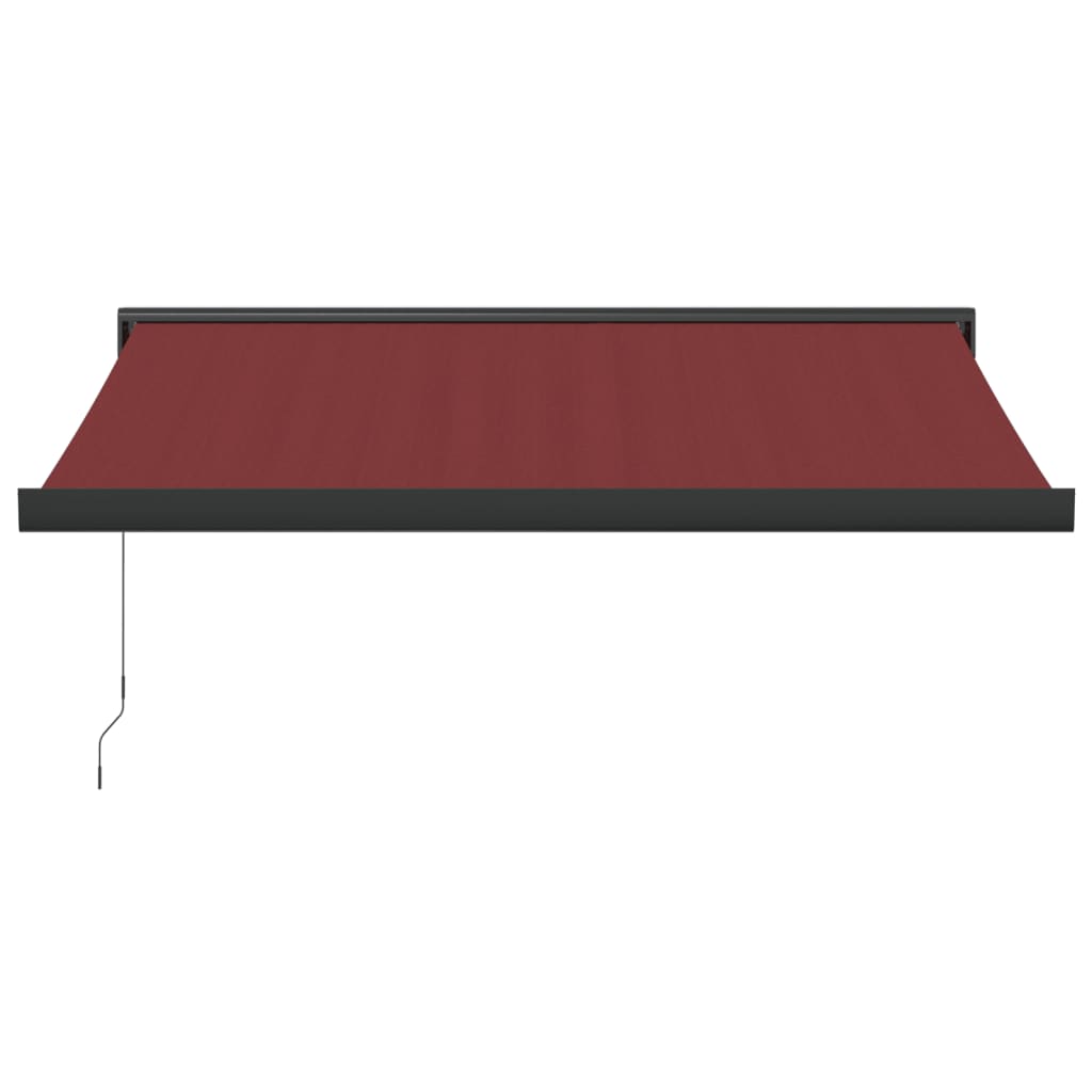 burgundi vörös kézzel kihúzható napellenző 350 x 250 cm