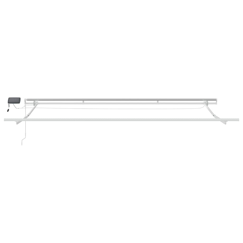 barna kézzel kihúzható LED-es napellenző 400 x 300 cm