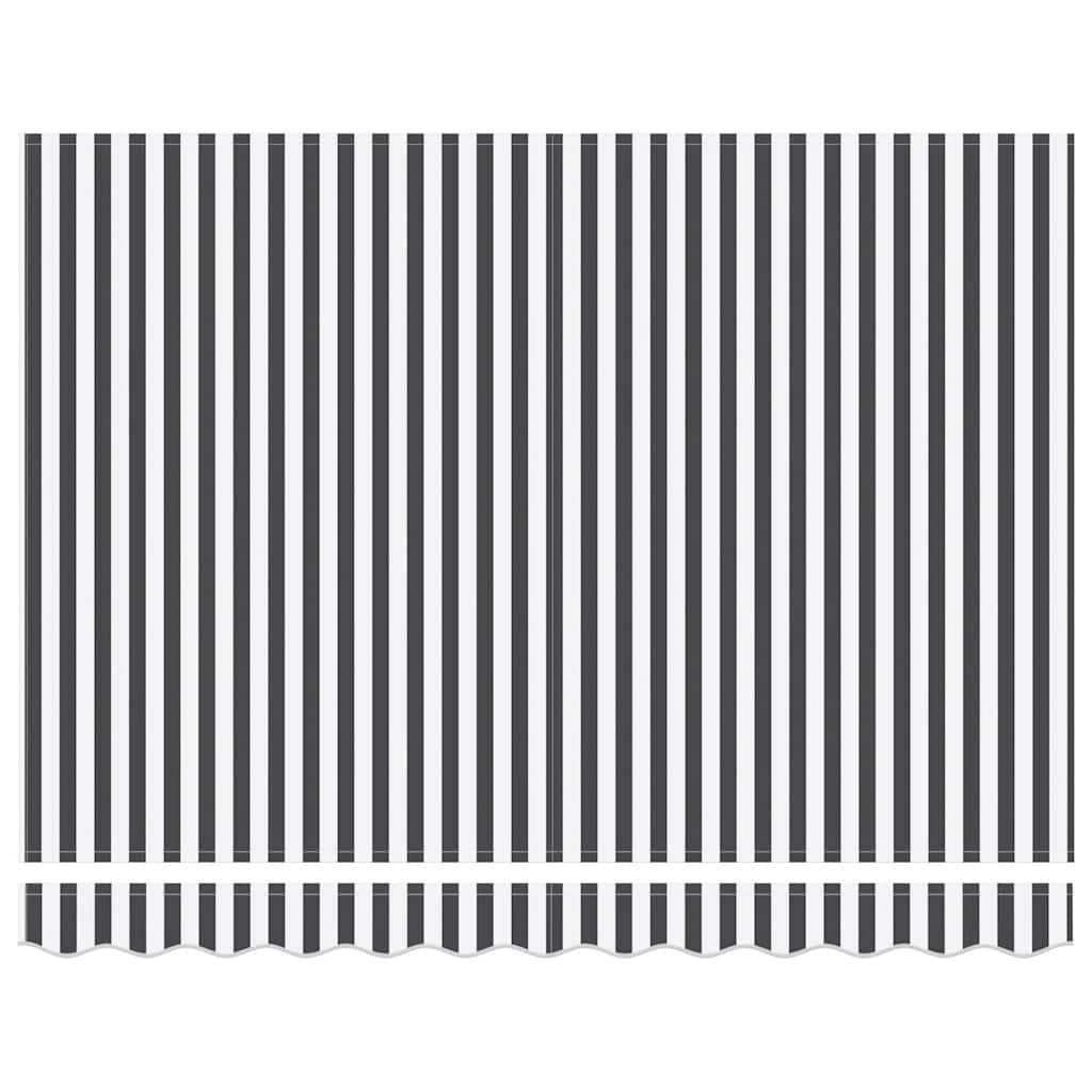 antracitszürke-fehér LED-es kézi napellenző 300 x 250 cm