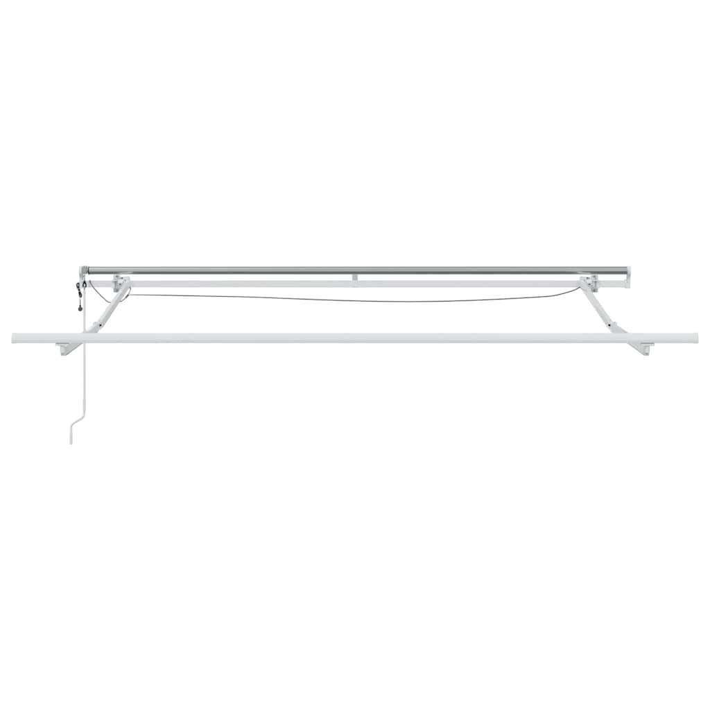 antracit-fehér automata kihúzható napellenző LED-del 300x250 cm
