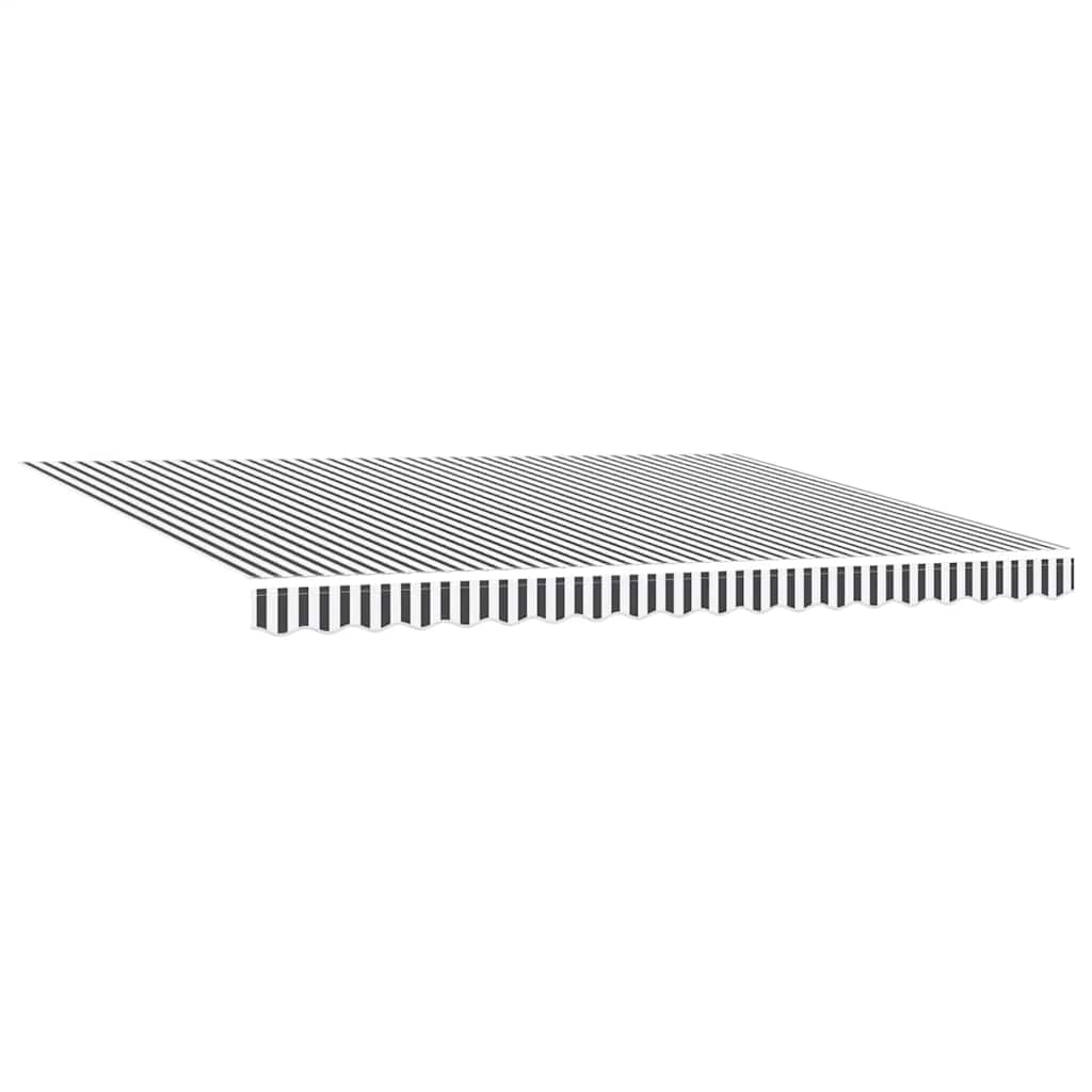 antracitszürke-fehér LED-es automata napellenző 450 x 300 cm
