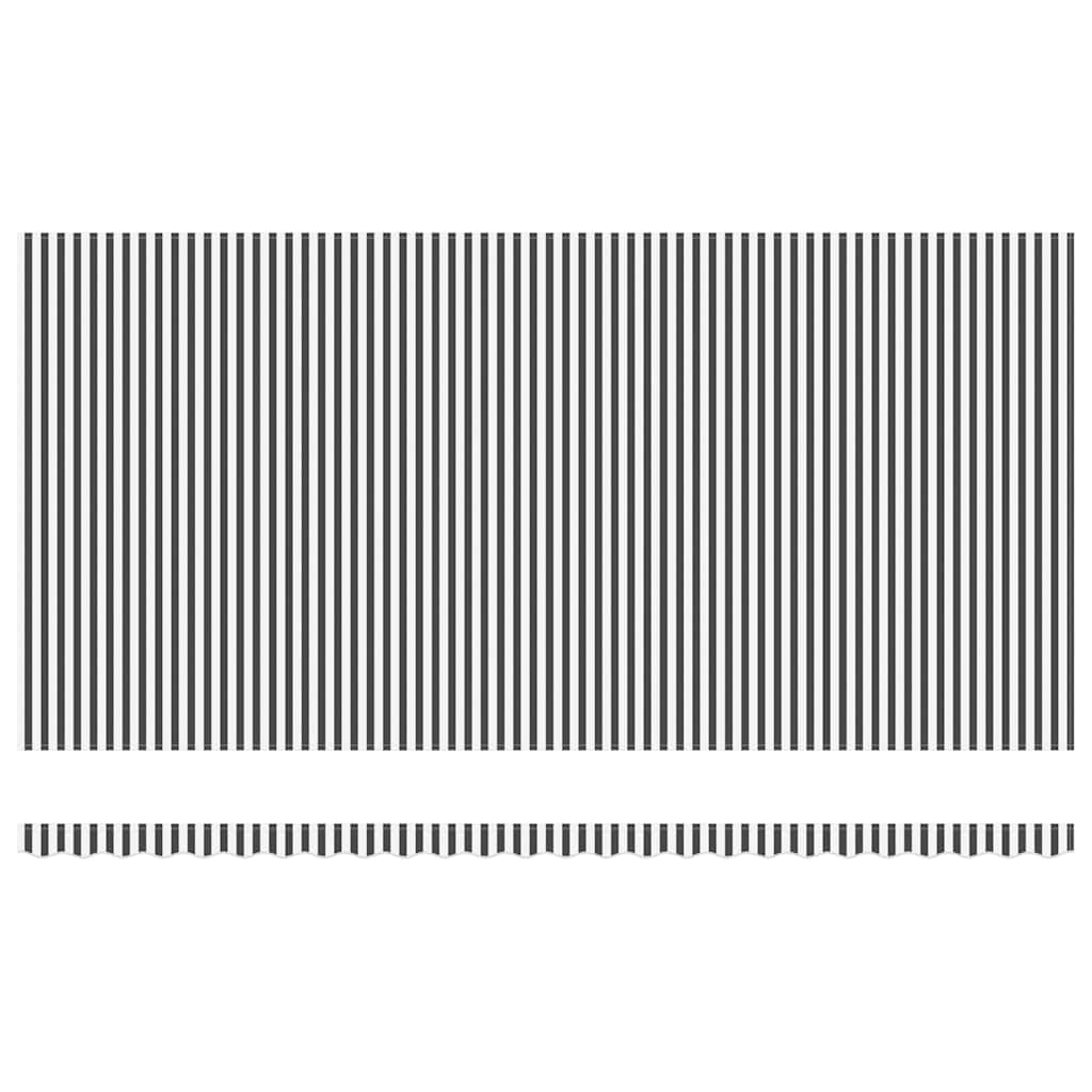 antracitszürke-fehér LED-es automata napellenző 600 x 300 cm