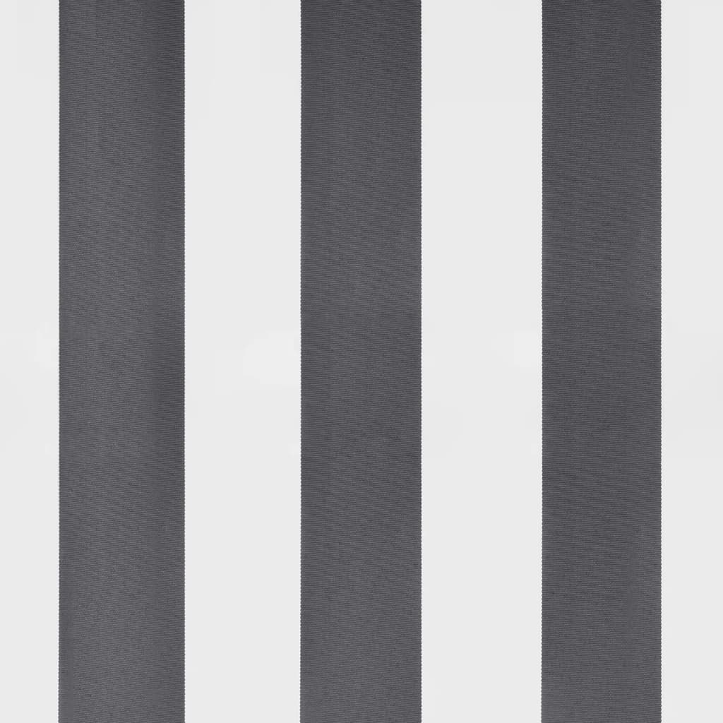 antracitszürke-fehér LED-es kézi napellenző 500 x 350 cm