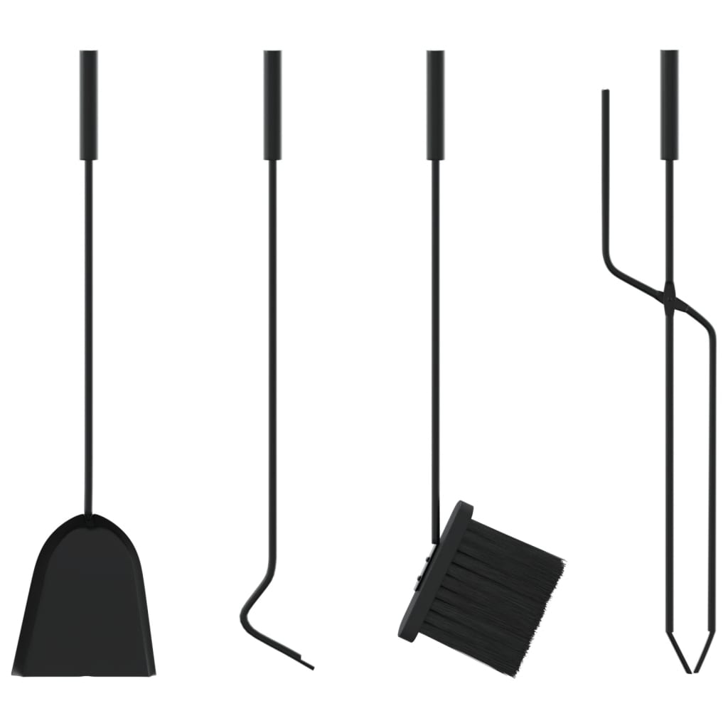 5 darabos acél kandallószerszám-készlet 23 x 15 x 66 cm