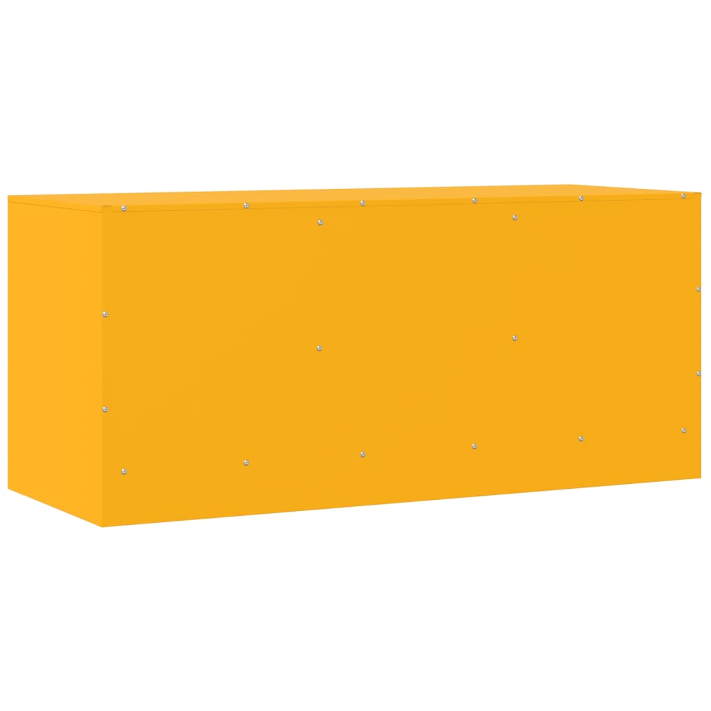 mustársárga acél TV-szekrény 99 x 39 x 44 cm