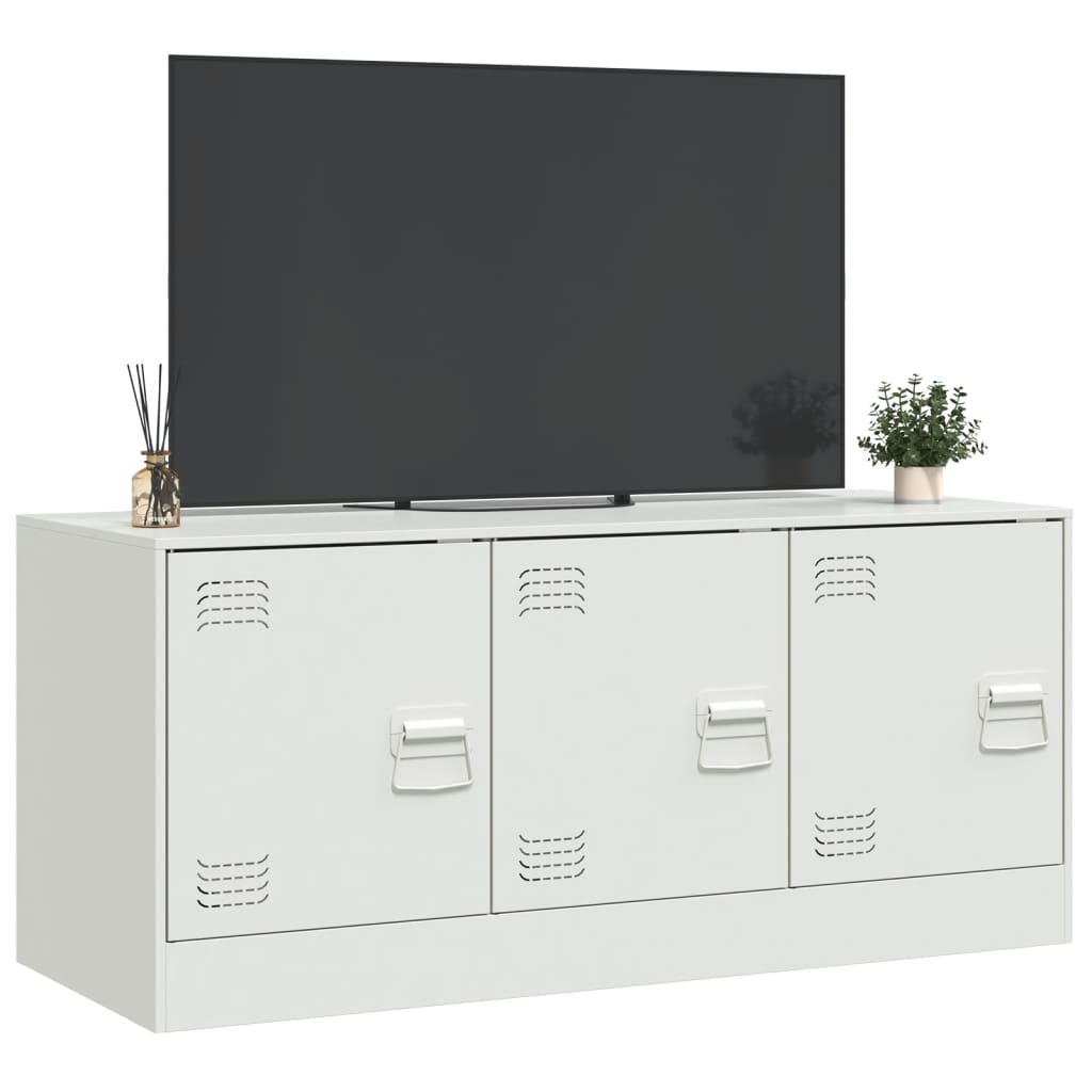 fehér acél TV-szekrény 99 x 39 x 44 cm