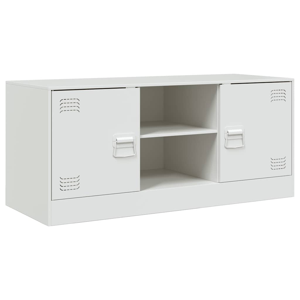 fehér acél TV-szekrény 99 x 39 x 44 cm