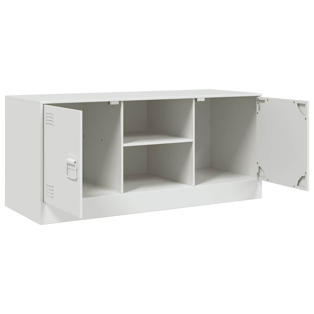 fehér acél TV-szekrény 99 x 39 x 44 cm