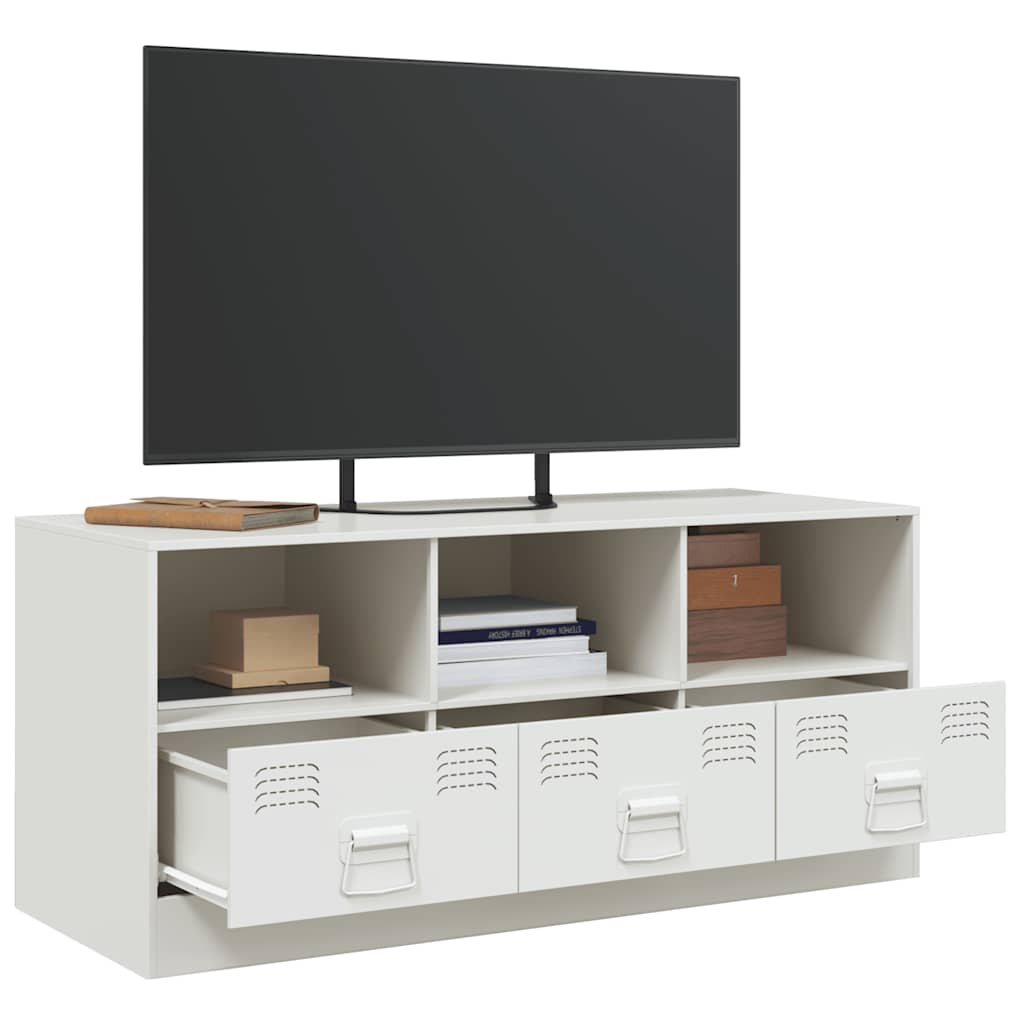 fehér acél TV-szekrény 99 x 39 x 44 cm