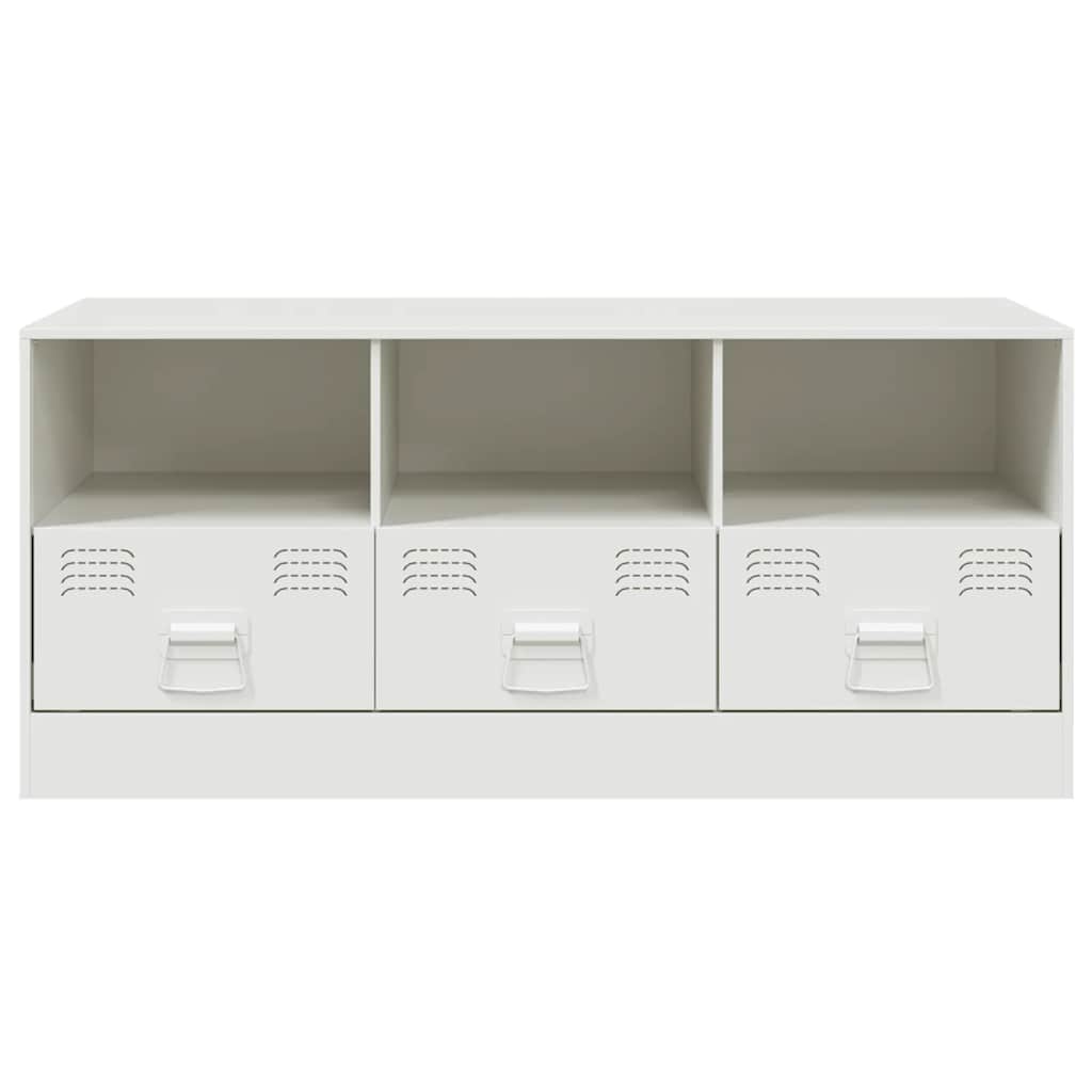 fehér acél TV-szekrény 99 x 39 x 44 cm