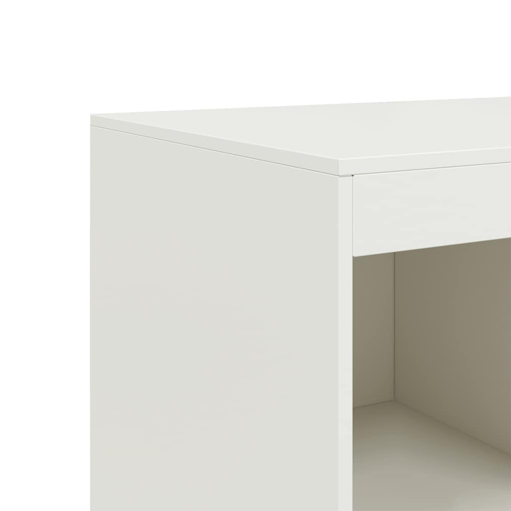 fehér acél magasszekrény 67x39x95 cm