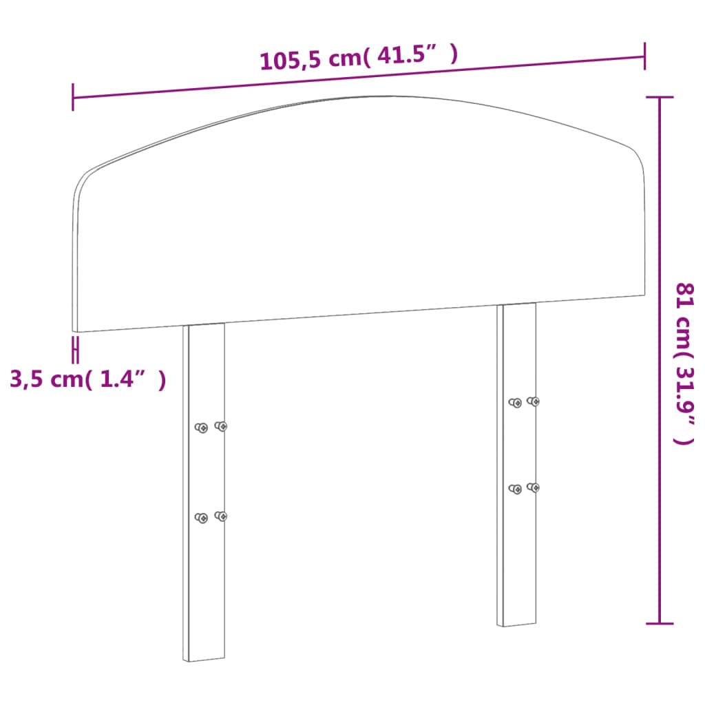 viaszbarna tömör fenyőfa fejtámla 100 cm