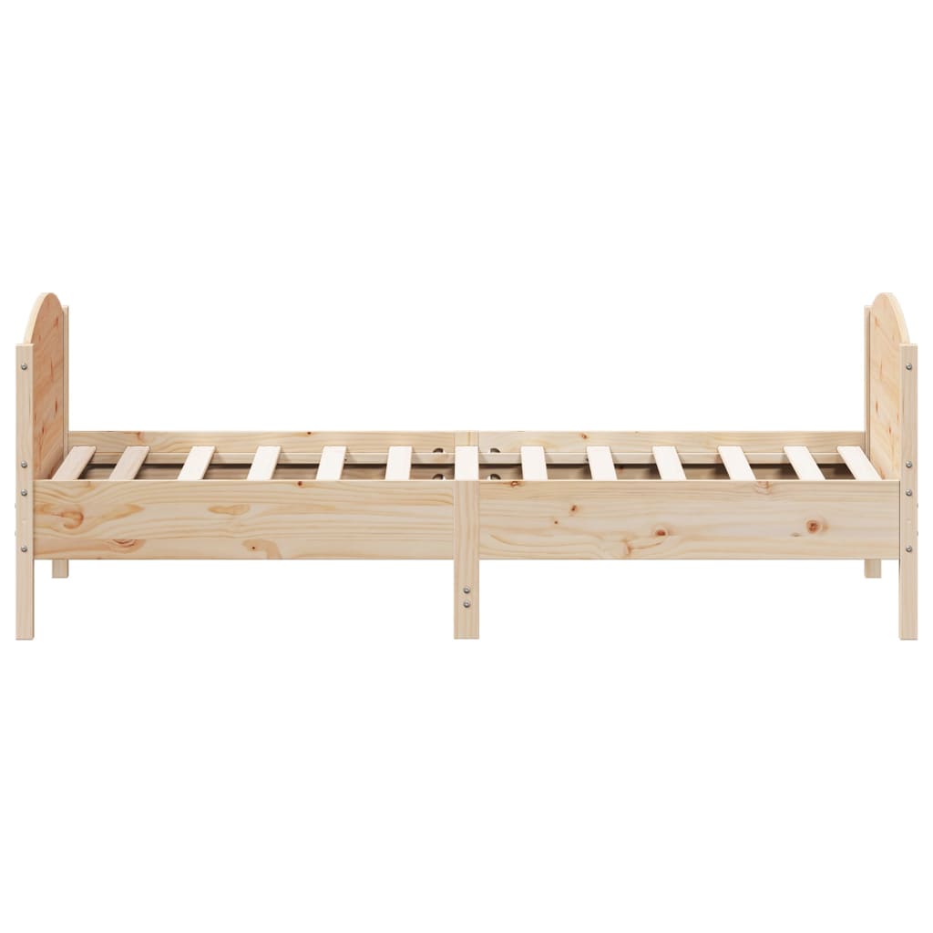 tömör fenyőfa ágy matrac nélkül 100 x 200 cm