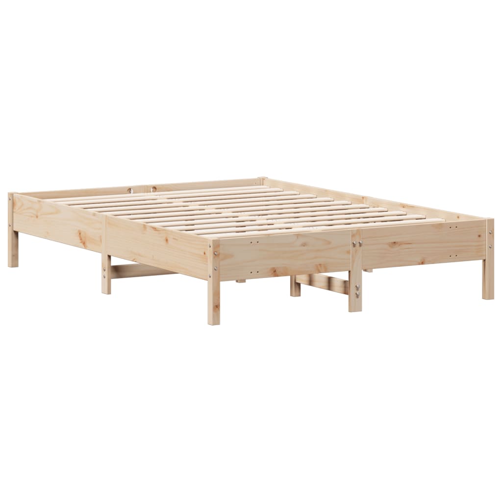 tömör fenyőfa ágy matrac nélkül 150x200 cm
