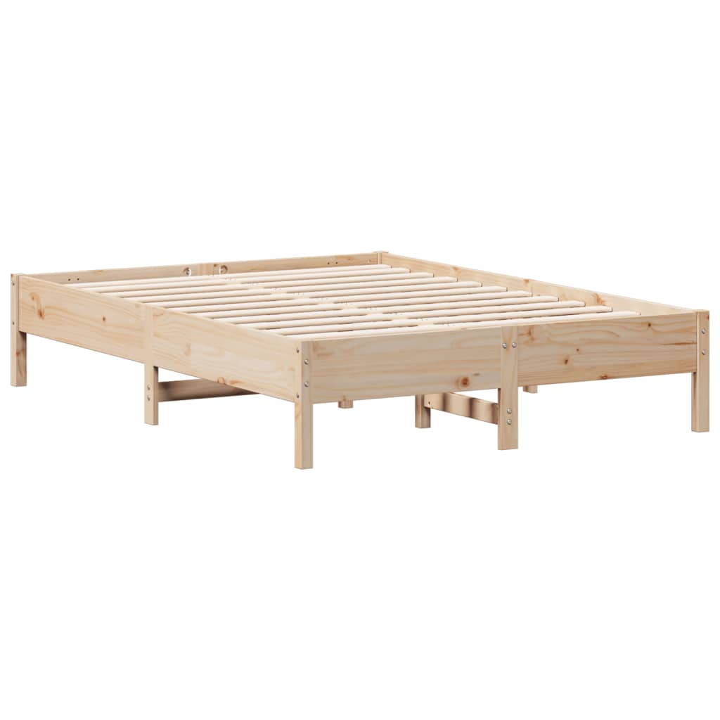 tömör fenyőfa ágy matrac nélkül 135 x 190 cm