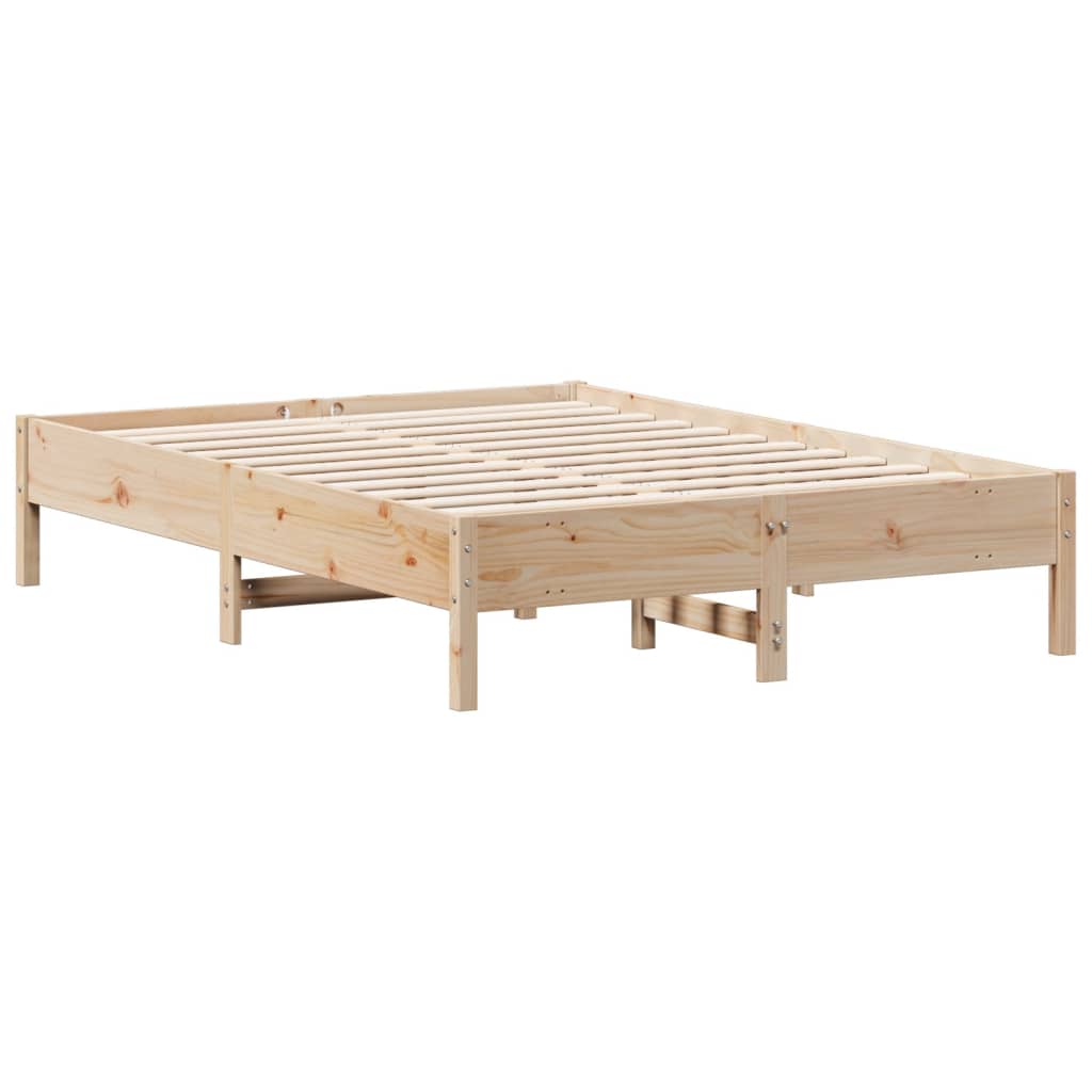 tömör fenyőfa ágy matrac nélkül 135 x 190 cm