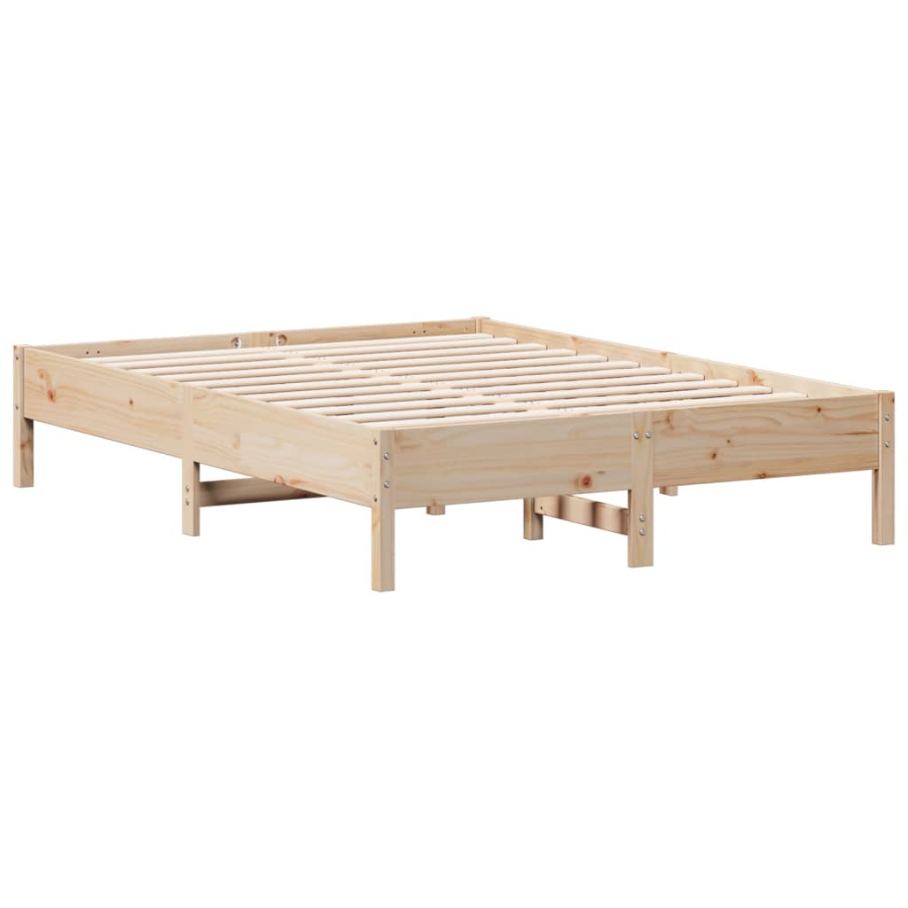 tömör fenyőfa ágy matrac nélkül 120 x 190 cm
