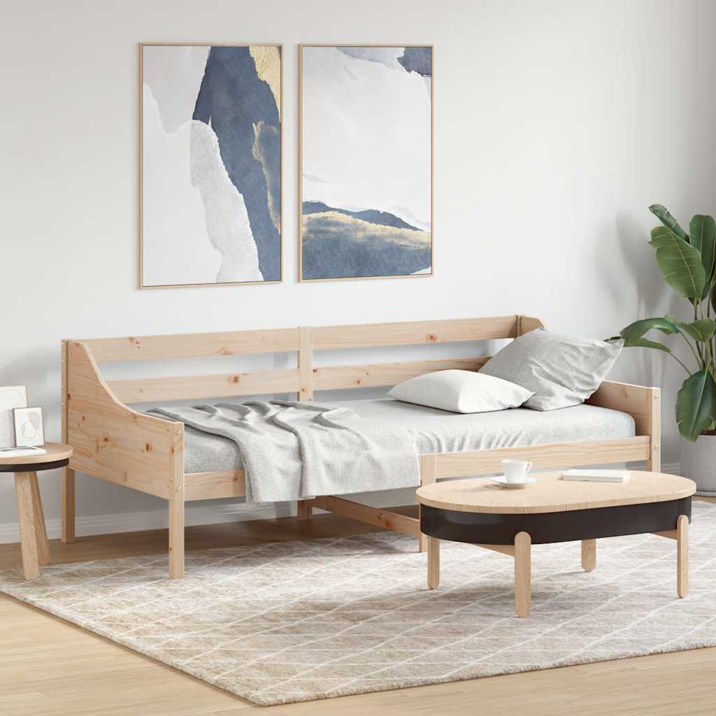 tömör fenyőfa kanapéágy matrac nélkül 80 x 200 cm